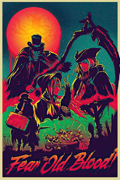 Lhqn Bloodborne Poster Fear The Old Blood Cartel De Bloodborne ...