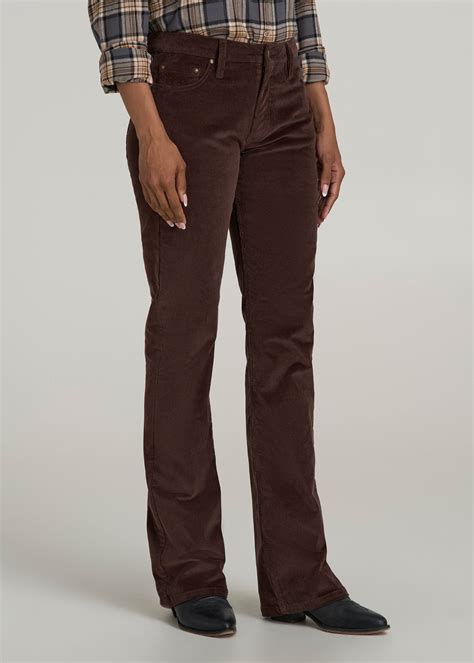Mid Rise Mini Bootcut Tall Corduroy Pants for Women | American Tall