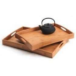 Bartelt Bamboo Small Serving Tray : Amazon.in: Home & Kitchen