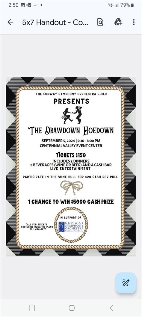 The DrawDown Hoedown (CSO Guild Fundraiser), Centennial Valley Event ...