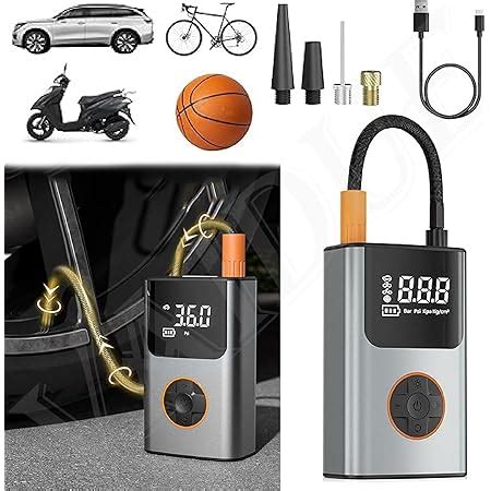 CAZAR New Wireless Mini Vehicle Tyre Electric Portable Air Pump Digital ...