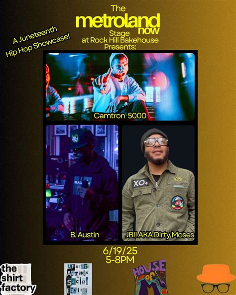 The Metroland Now Stage at Rock Hill Bake House Presents: A Juneteenth ...