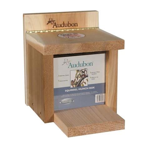 Audubon Wild Bird 3 Cedar Squirrel Feeder Critter Feeder - 2 Ports ...