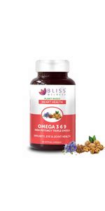 Bliss Welness Cholesterol Management Heart Health | Omega 3 6 9 ...