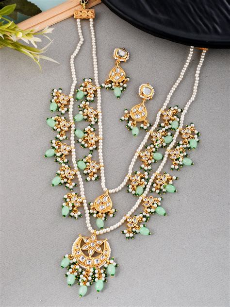 Kundan Sparkle Statement Set – DASTOOR