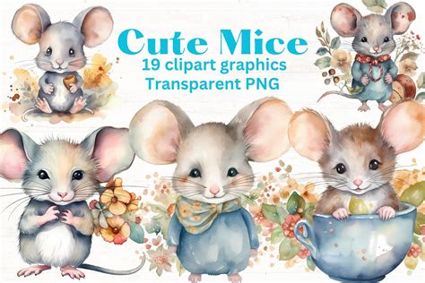 Cute Mice Clip Art
