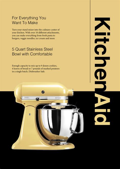 Yellow KitchenAid Stand Mixer