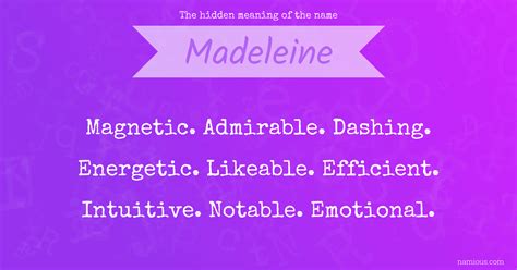 Madeleine