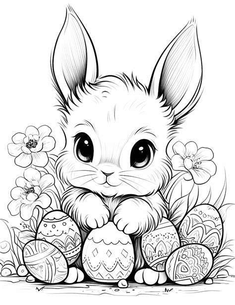 Free Printable Coloring Pages: Bunny Rabbits