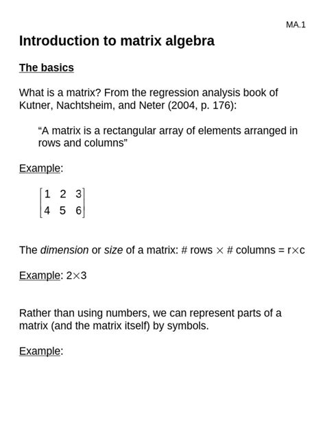 Matrix Algebra Explained 的图像结果