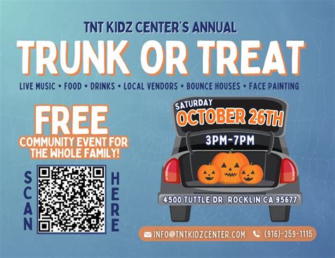 TNT Kidz Centers Annual Fall Festival and Trunk or Treat!, TNT Kidz ...