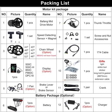 Buy BAFANG BBS02B 48V 750W Mid Drive Kit with Battery Optional 8fun ...