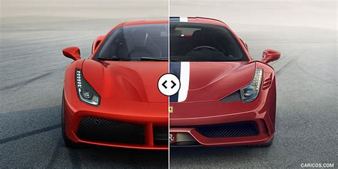 Ferrari 488 GTB vs 458 Speciale, comparison - YouTube