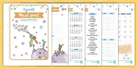 Micul Prinț – Agendă 2025