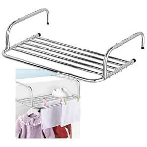POPLEY Balcony Wall Dryer Stainless Steel Clothes Airer Heater Clothes ...
