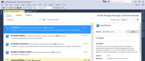 Beginning IronPython Visual Studio 的图像结果