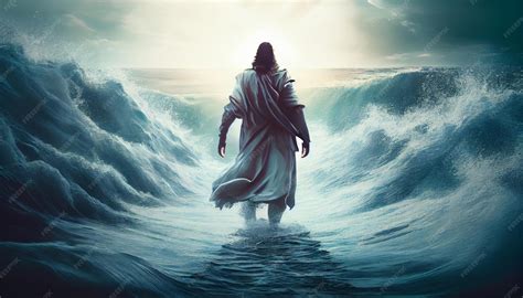 Premium Photo | Moses Parting the Red Sea