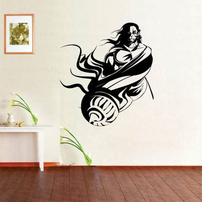 GharKraft Hanuman Wall Sticker Large Self Adhesive Sticker Price in ...