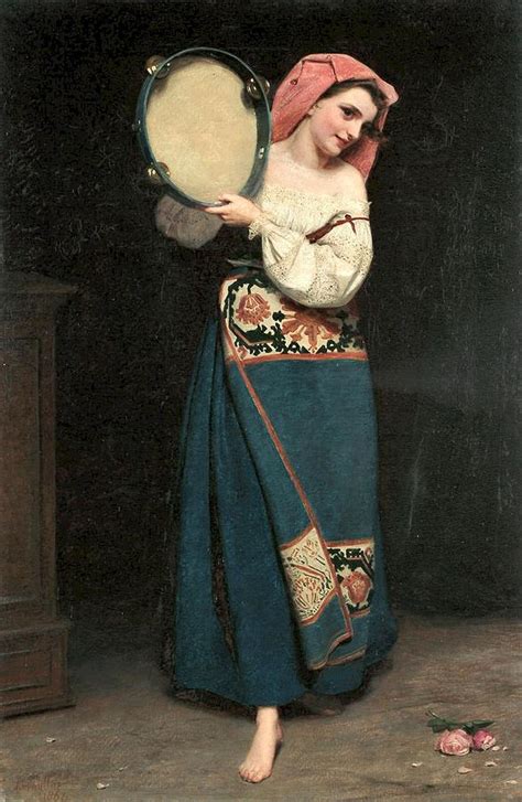 Girl with Tambourine James Hayllar 1829 1920 Painting by Artistic Rifki ...