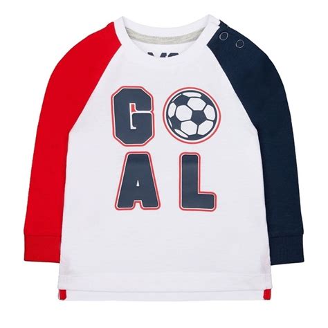 Buy Boys Full Sleeves T-Shirt Football Text Print - White Online at ...