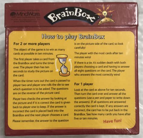Buy University Games BRAIN BOX The Green Board Game DINOSAURS 10 Minute ...