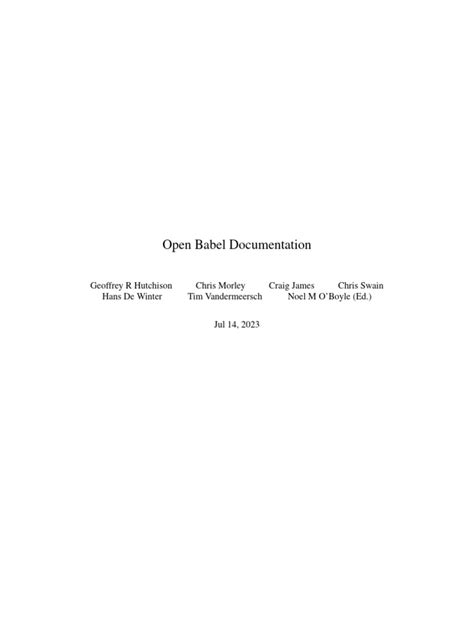 Image result for Open Babel GUI