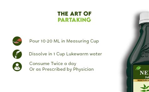 CURA AYURVEDIC Neem Ras II Fresh Neem Leaves II Natural Blood Purifier ...