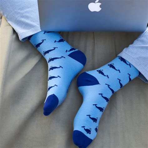 Oh, Whale Men's Crew Socks – Mint & Oak