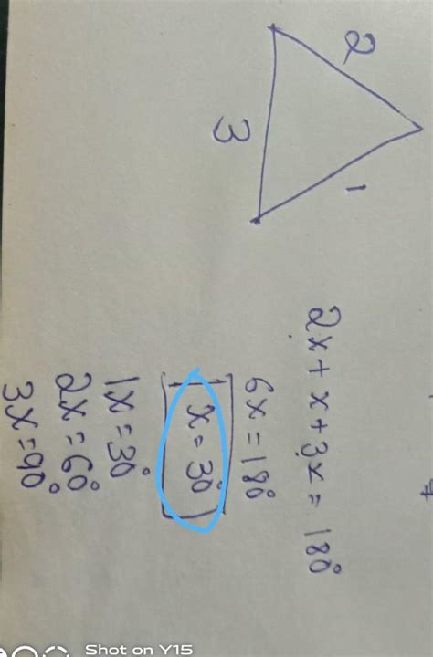 If the angles of a triangle are in the ratio 2: 1: 3, then find the ...