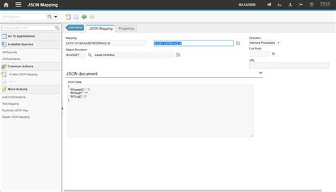Image result for Updating JSON Data in JSON Mapping in Maximo