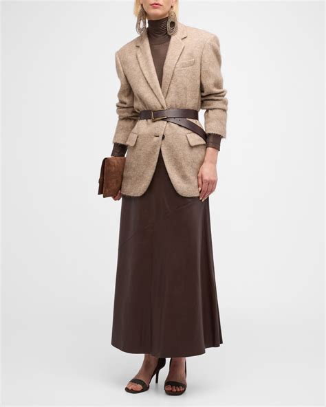 Brunello Cucinelli Cashmere-Mohair Single-Breasted Suit Jacket | Neiman ...