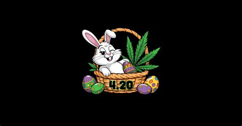 Happy 420 Easter Funny Smoking Easter Bunny Men Women - Happy 420 ...