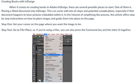 Image result for InDesign Tutorial for Creating a Book