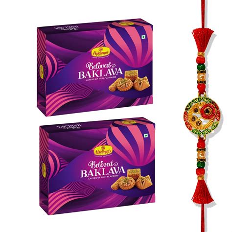 Haldiram's Nagpur Assorted Baklava Sweets-300g (Pack of 2) with Premium ...