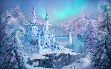 Download Snow Queen Frozen Castle Wallpaper | Wallpapers.com