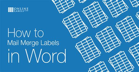 Image result for Printing Labels In Mail Merge