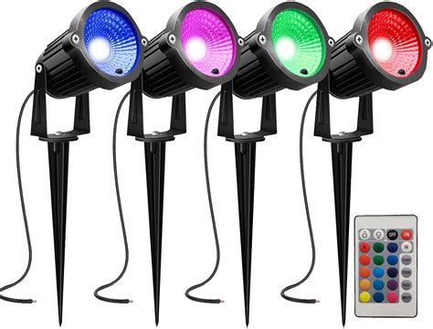 Buy AHSELLUS LED Low Voltage Landscape Lights Color Changing Landscape ...