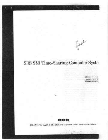 Sds940 Computer 的图像结果