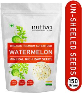 Nutiva WaterMelon Seeds - Protein and Fiber Rich Superfood 150-gram ...
