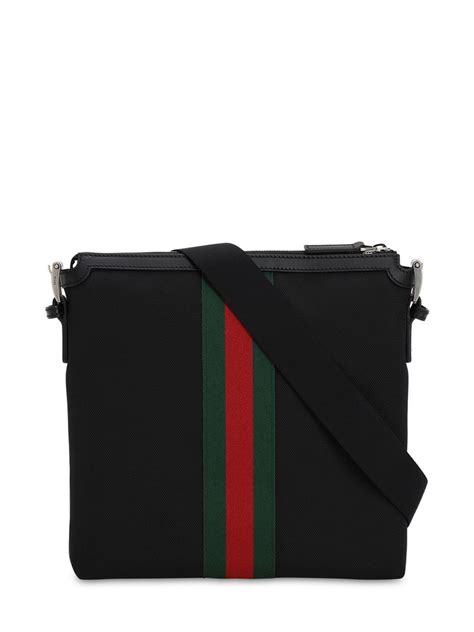 Gucci Crossbody Black Canvas at Carmen Decker blog