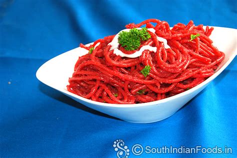 Beetroot Spaghetti, Simple Beetroot Spaghetti