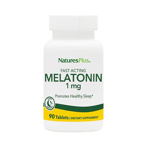 NaturesPlus, Fast Acting Melatonin, 1 Mg, 90 Tablets – Maple Herbs