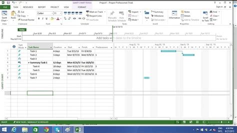 Image result for Summary Task MS Project