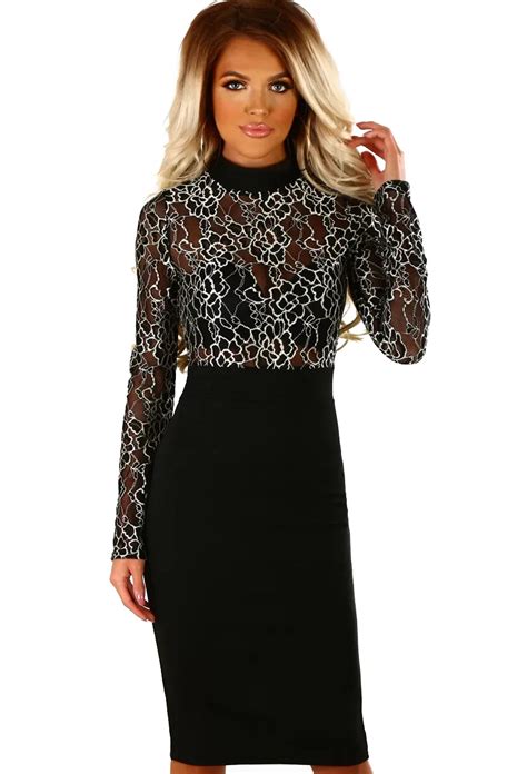 long sleeve knee length dress