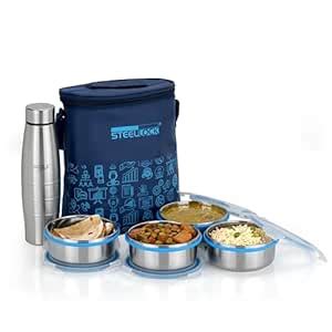 Buy STEELLOCK Lunch Box, Stainless Steel Containers, Leak Proof with ...