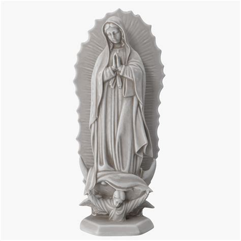 Our Lady of Guadalupe Statue v2 3D Model $59 - .max .obj .ma .c4d .fbx ...