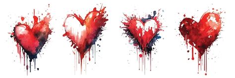 Abstract love drip splash art | Premium AI-generated vector