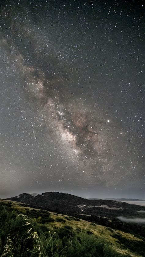 Download wallpaper 2160x3840 milky way, starry sky, stars, night ...