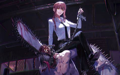 1920x1200 Resolution Makima x Denji HD Chainsaw Man 1200P Wallpaper - Wallpapers Den