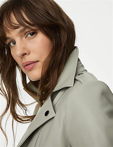 Buy Faux Leather Biker Jacket at Marks & Spencer